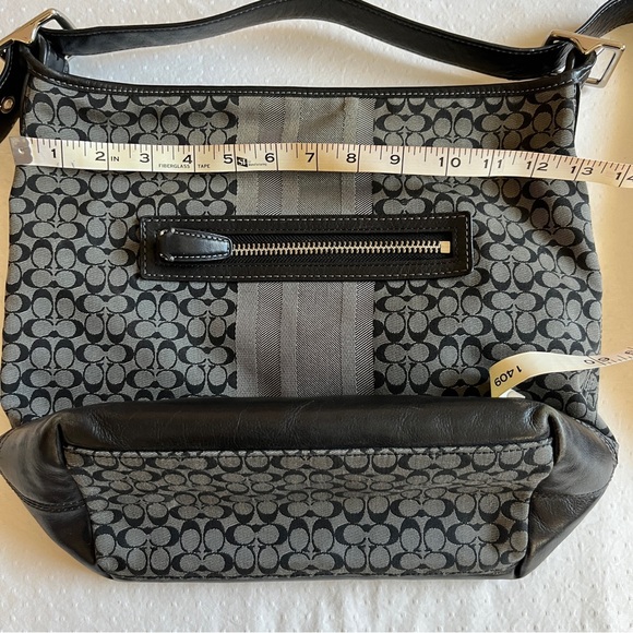 Coach leather and fabric bag - Picture 12 of 13